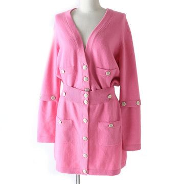Top Quality Chanel Cashmere One Piece Set Pink