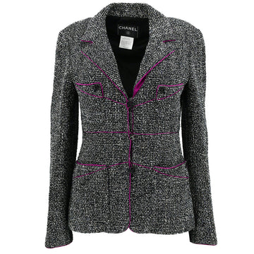 Top Quality Chanel Single Breasted Jacket Purple