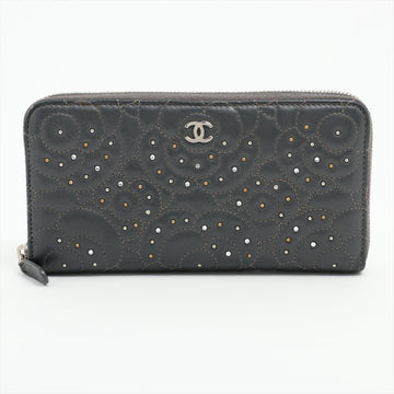 Top Quality Chanel Camelia  Round  Wallet Stands Gr Silver Gold