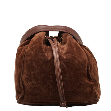 Top Quality Chanel Coco Close Chain Shoulder Bag Brown Suede  Chanel
