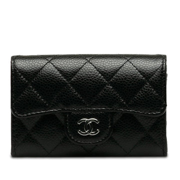 Top Quality Chanel Matrases Cocomark Classic Card Cards In Black Caviar Skin  Chanel