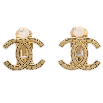 Top Quality Chanel CC Earrings Clip-On Gold 03P