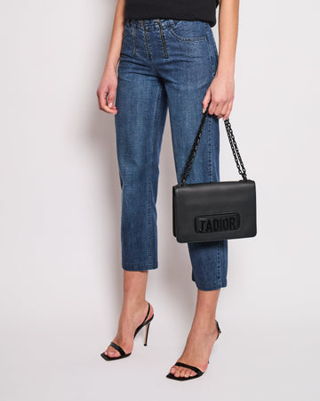 Top Quality Chanel   01/A Washed Blue Denim 3 Zip Jeans Size FR 38 (UK 10)