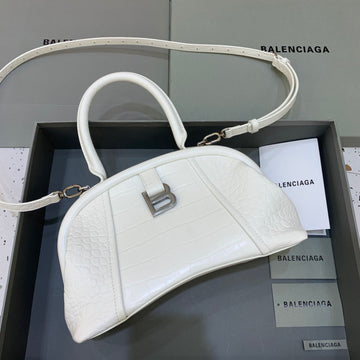 BLN-Ciaga Small Editor  Bag In White, For Women,  Bags 13in/33Luxe Carry