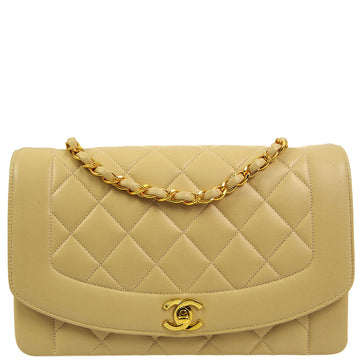 Top Quality Chanel 1994-1996 Lambskin Medium Diana Shoulder Bag