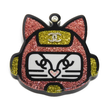 Top Quality Chanel Glitter Coco Mark Cat Robot Brooch