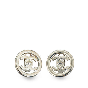 Top Quality Chanel   Cocomark Whiteboard Rock Earring Silver Metal  Chanel