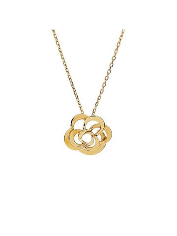 Fil De Camelia Necklace Gold Chanel