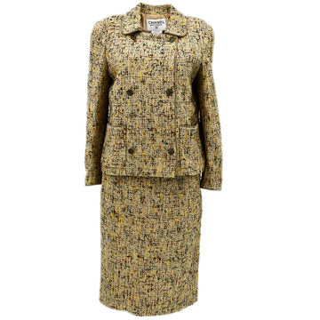 Top Quality Chanel Setup Suit Jacket Skirt Beige 98A #40