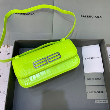 BLN-Ciaga Gossip Small Shoulder Bag Green Neon, For Women,  Bags 9.1in/23Luxe Carry