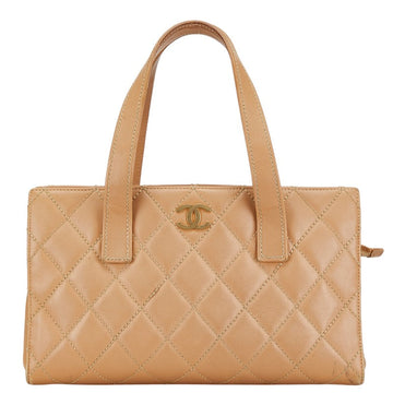 Top Quality Chanel Wild Stitch Coco Mark Tote Bag Beige