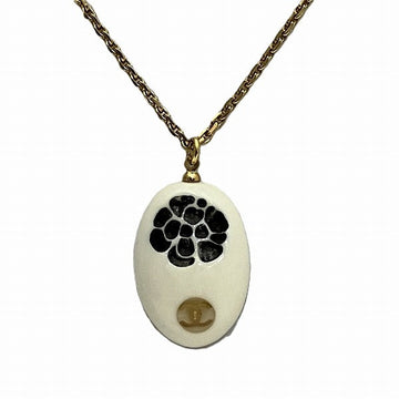 Top Quality Chanel Camellia White Stone Necklace