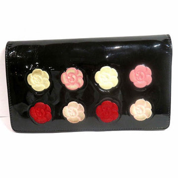 Top Quality Chanel Camellia Patent Makeup Palette Wallet