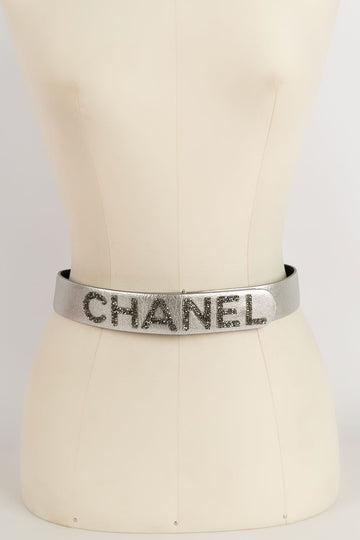 Ceinture argent?©e Chanel