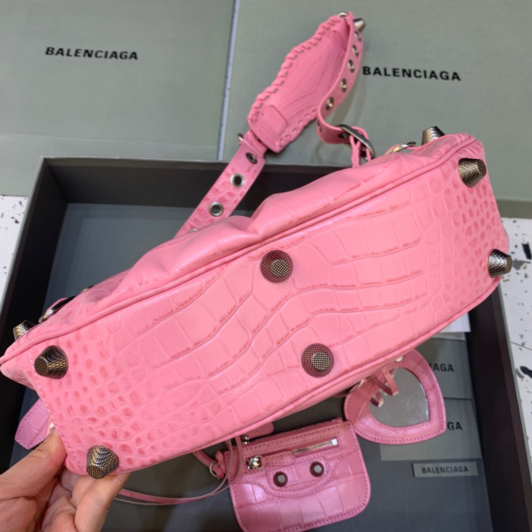 BLN-Ciaga Le Cagole XS Shoulder Bag In Pink, For Women,  Bags 13in/33Luxe Carry 67130723EBY5812