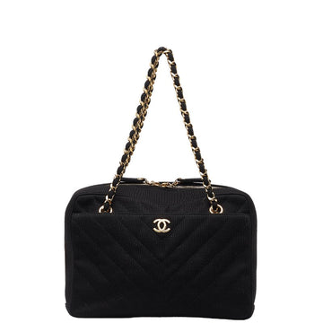Top Quality Chanel Coco Killing Chain Tote Bag Black Cotton  Chanel