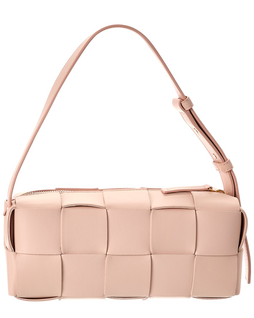 B V  - Brick Cassette Small Maxi Intrecciato Leather Shoulder Bag