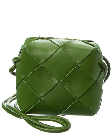 B V  - Cassette Mini Intrecciato Leather Camera Bag