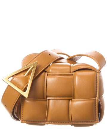 B V  - Candy Padded Cassette Leather Shoulder Bag