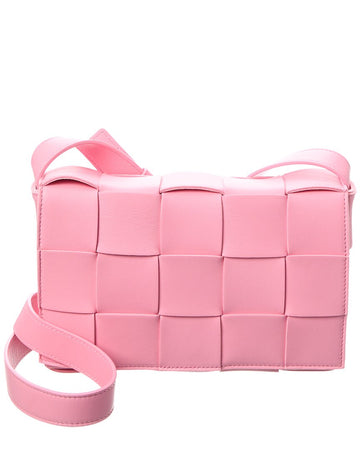 B V  - Cassette Maxi Intrecciato Leather Crossbody
