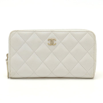 Top Quality Chanel Caviar Matelasse Small Zip Wallet