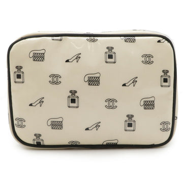 Top Quality Chanel Logo Print Travel Pouch Cosmetic Bag