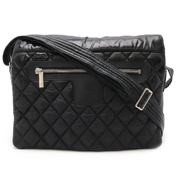 Top Quality Chanel Nylon/Leather Cocoon Shoulder Bag Black