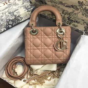 MINI LADY 17 MY ABC BEIGE LAMBSKIN By Luxe Carry