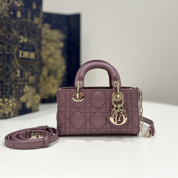 LADY D-JOY 16 MICRO PURPLE LAMBSKIN Luxe Carry