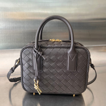 BV GETAWAY SMALL 23CM CHOCOLATE LAMBSKIN by Luxe Carry