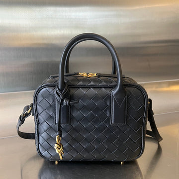 BV GETAWAY SMALL 23CM BLACK LAMBSKIN Luxe Carry