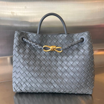 BV MEDIUM ANDIAMO 32CM DARK GREY LAMBSKIN by Luxe Carry