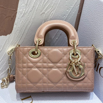 MICRO LADY D-JOY 16.5 ROSE LAMBSKIN Luxe Carry