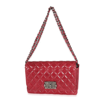 Top Quality Chanel 12P Red Glazed Calfskin Veau Brilliante New Bag