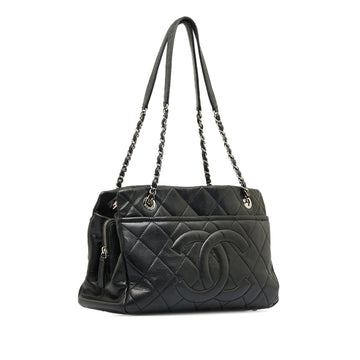Black Top Quality Chanel CC Caviar Tote Bag