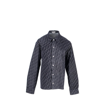 Top quality Dior Size 48 Oblique Jacquard Jacket Velvet/Denim Navy