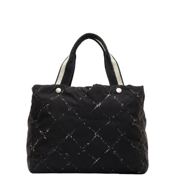Top Quality Chanel  Travel Line Handbag Tote Bag Black Nylon Canvas  Chanel
