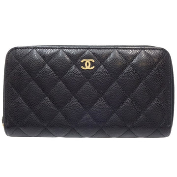 Top Quality Chanel Caviar Skin Classic Long Wallet AP0242
