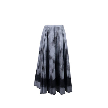 Top quality Dior size 34 Tie-dye print skirt cotton grey / black