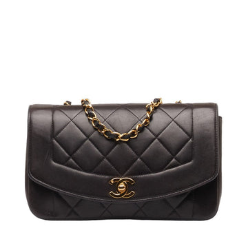 Top Quality Chanel Diana 23 Chain Shoulder Bag Black Lambskin Leather Ladies Chanel