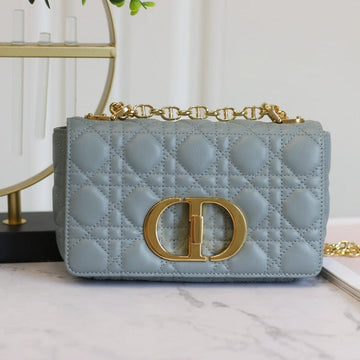 CARO MINI BAG 20 IN LIGHT BLUE CALFSKIN Luxe Carry