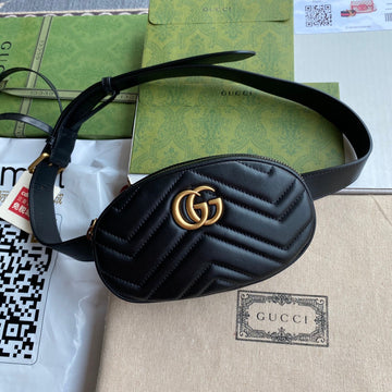 MARMONT BELT BAG 18 IN BLACK CALFSKIN Luxe Carry
