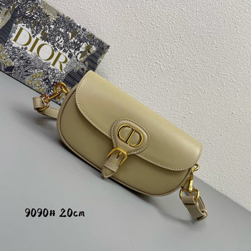 MINI BOLuxe CarryY EAST-WEST 20 BAG IN BEIGE CREAM CALFSKIN Luxe Carry Bags