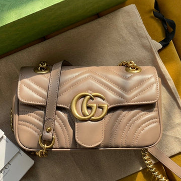 GG MARMONT MATELASSÉ SMALL 22 BAG BEIGE CALFSKIN by Luxe Carry