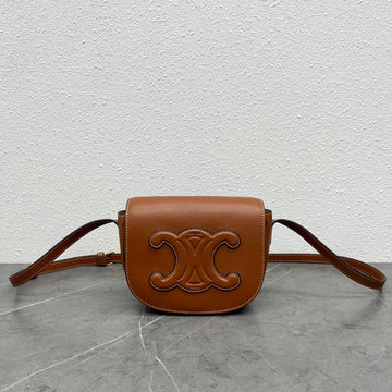 FOLCO CUIR TRIOMPHE 18 IN RED BROWN CALFSKIN by Luxe Carry