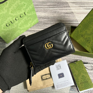 GG MARMONT MINI 11 WALLET BLACK CALFSKIN by Luxe Carry