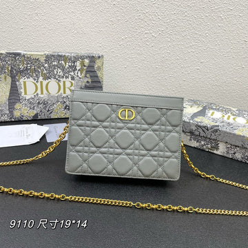CARO POUCH 19 BAG IN GREY CALFSKIN Luxe Carry Bags