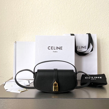 MINI 18 PADLOCK BLACK CALFSKIN BAG Luxe Carry Bags