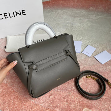 FISH BAG 24 GREY LEATHER Luxe Carry