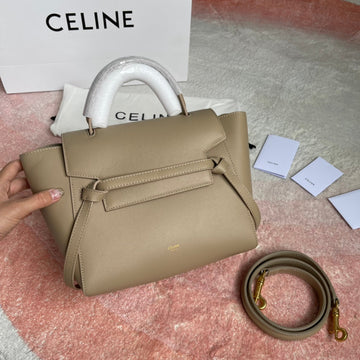 FISH BAG 24 BEIGE CREAM LEATHER by Luxe Carry